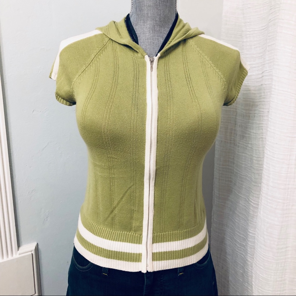 Val & Mike New York Zipper Front Cardigan Sweater